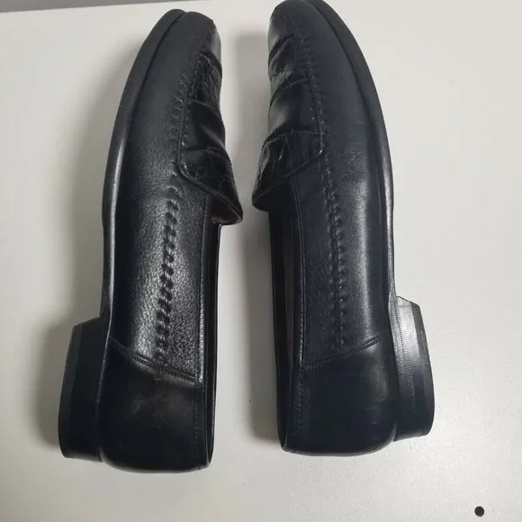 Mezlan Mens Saragossa Handmade in Spain Genuine Crocodile Loafers Sz 9M